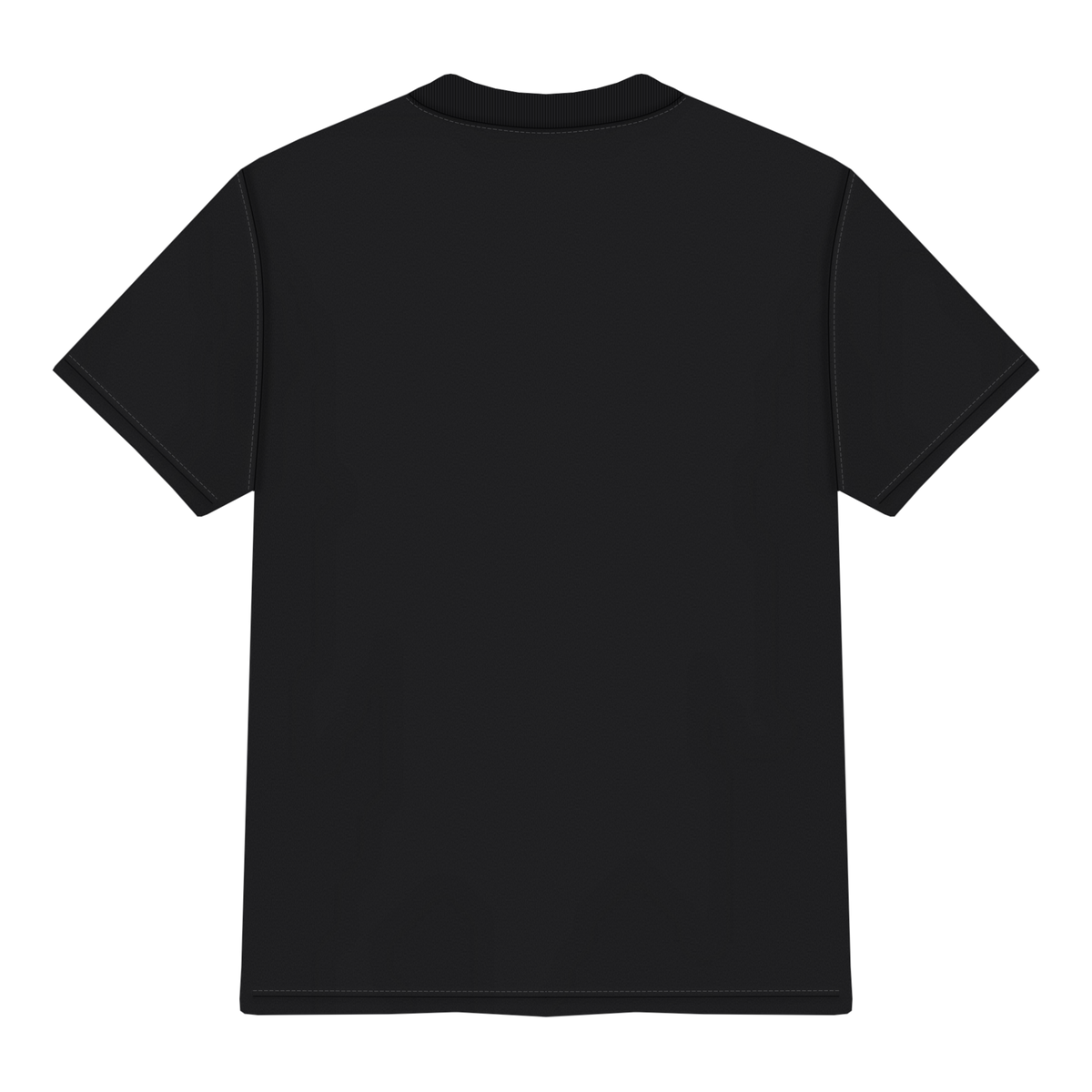 Boxy Shirt in Schwarz, Rückseite