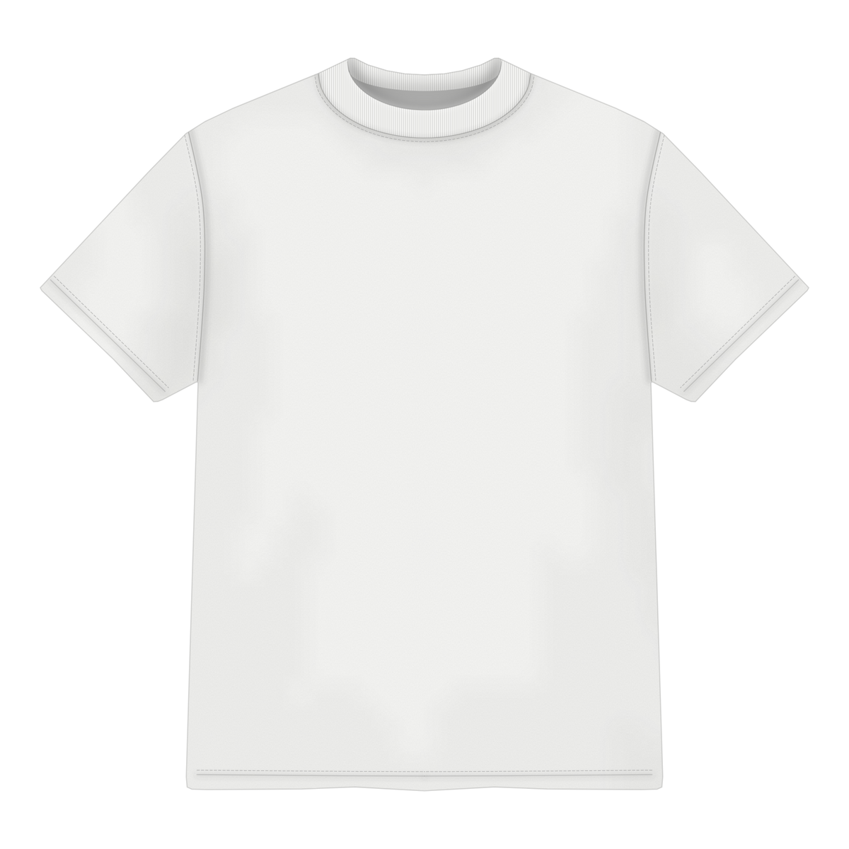 Boxy Shirt in Weiß, Vorderseite