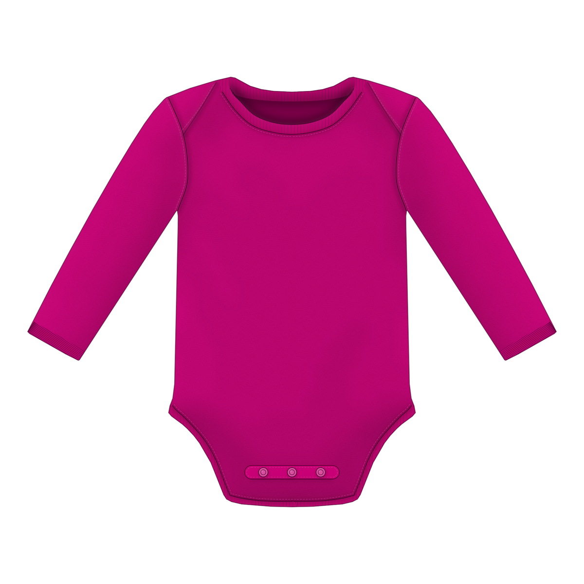Baby Body in Fuchsia, Vorderseite