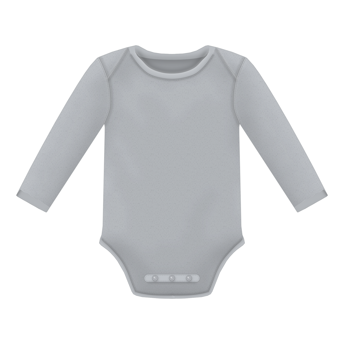 Baby Body in Grau meliert, Vorderseite