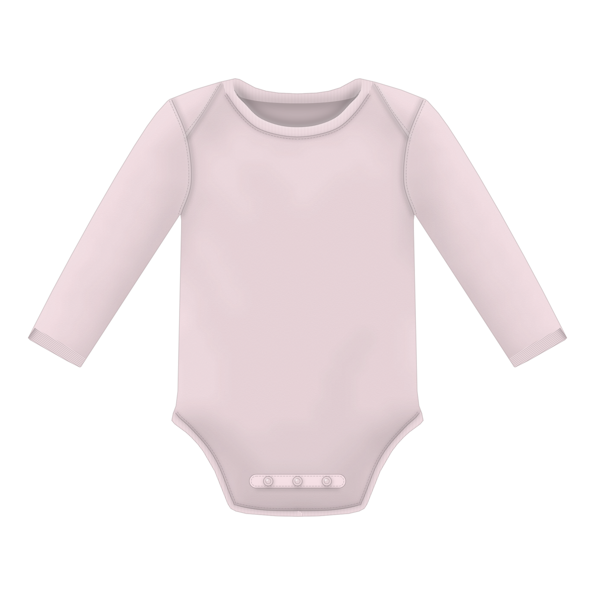 Baby Body in Powder Pink, Vorderseite