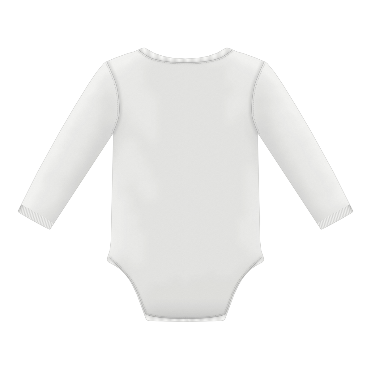 Baby Body in Weiß, Rückseite
