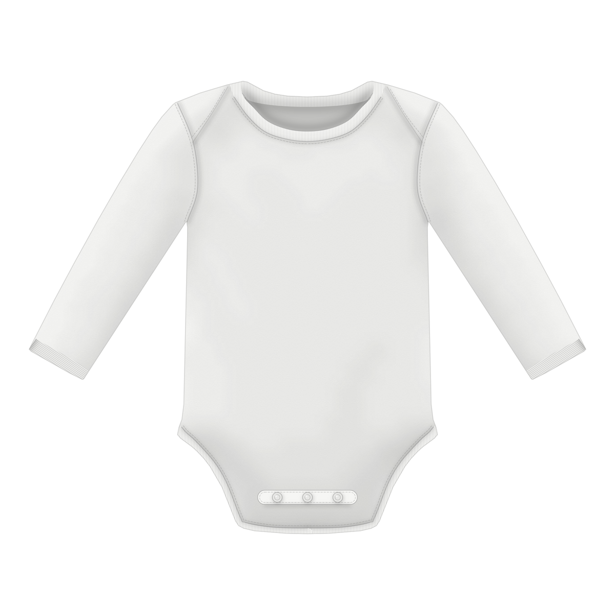 Baby Body in Weiß, Vorderseite