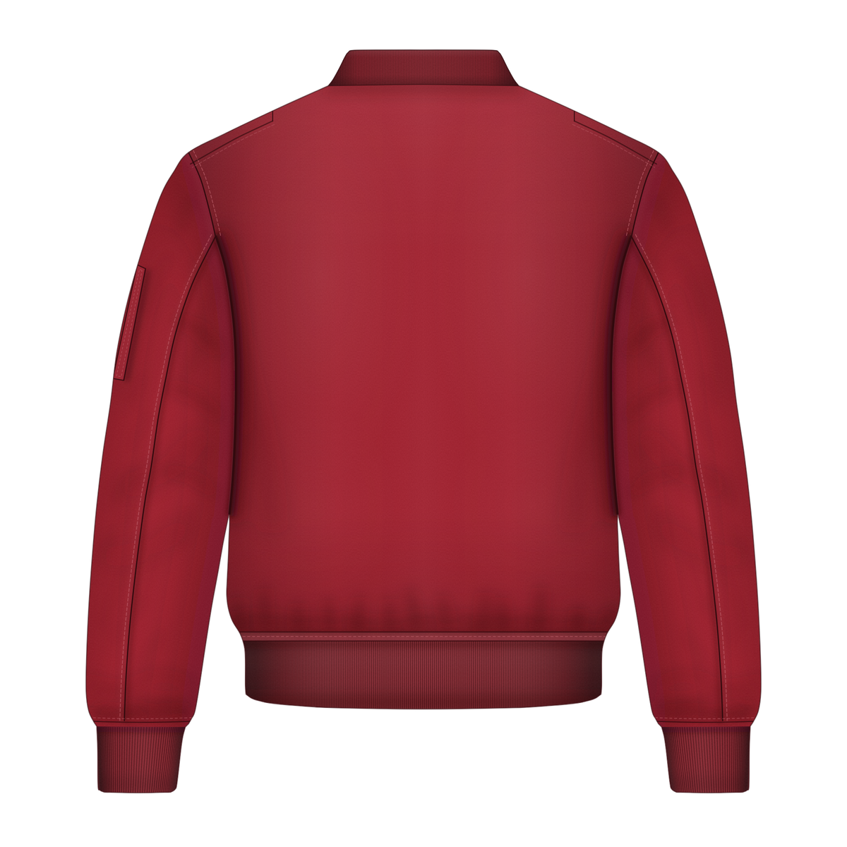 Bomberjacke in Burgundy, Rückseite