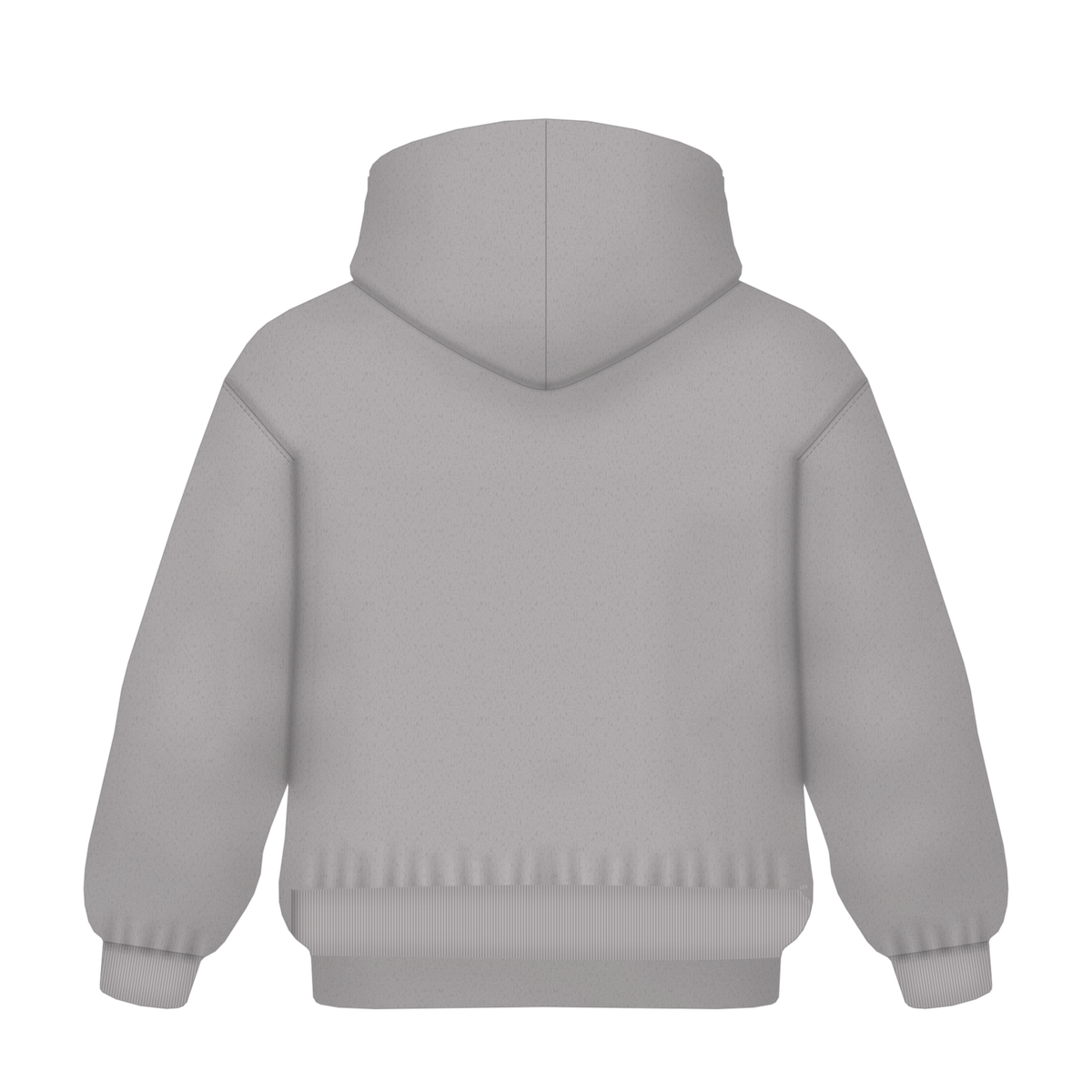 Hoodie in Grau meliert, Rückseite