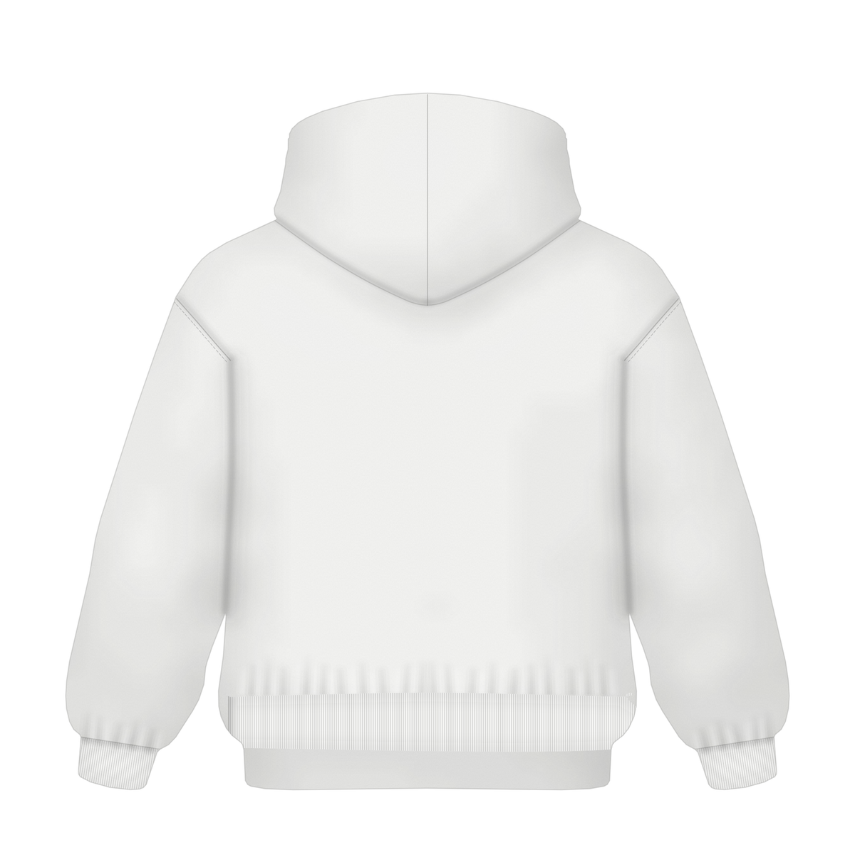 Hoodie in Weiß, Rückseite