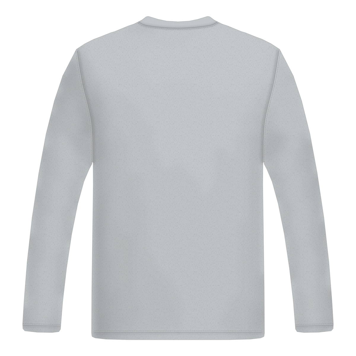 Long Sleeve in Grau meliert, Rückseite