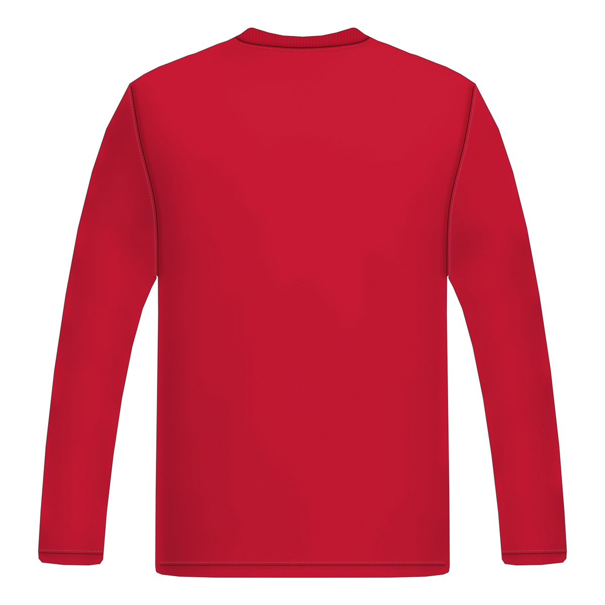 Long Sleeve in Rot, Rückseite