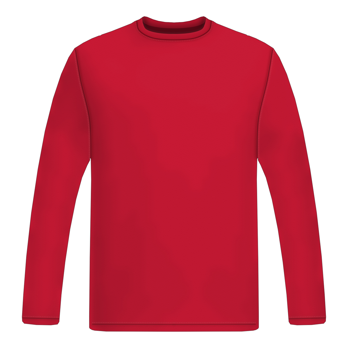 Long Sleeve in Rot, Vorderseite