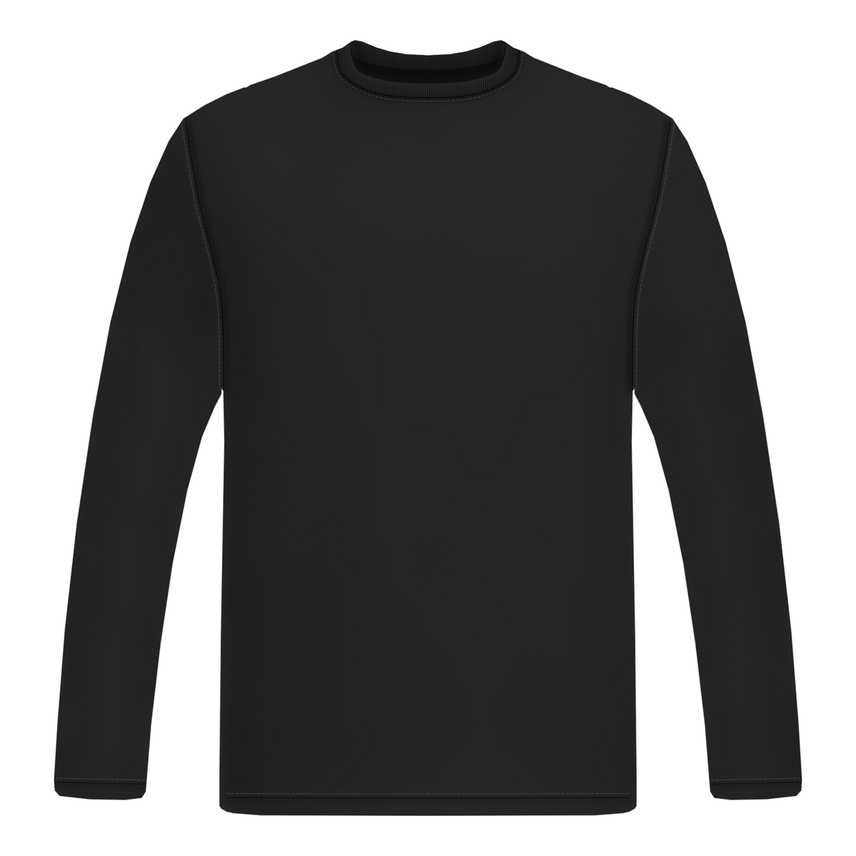 Long Sleeve in Schwarz, Vorderseite