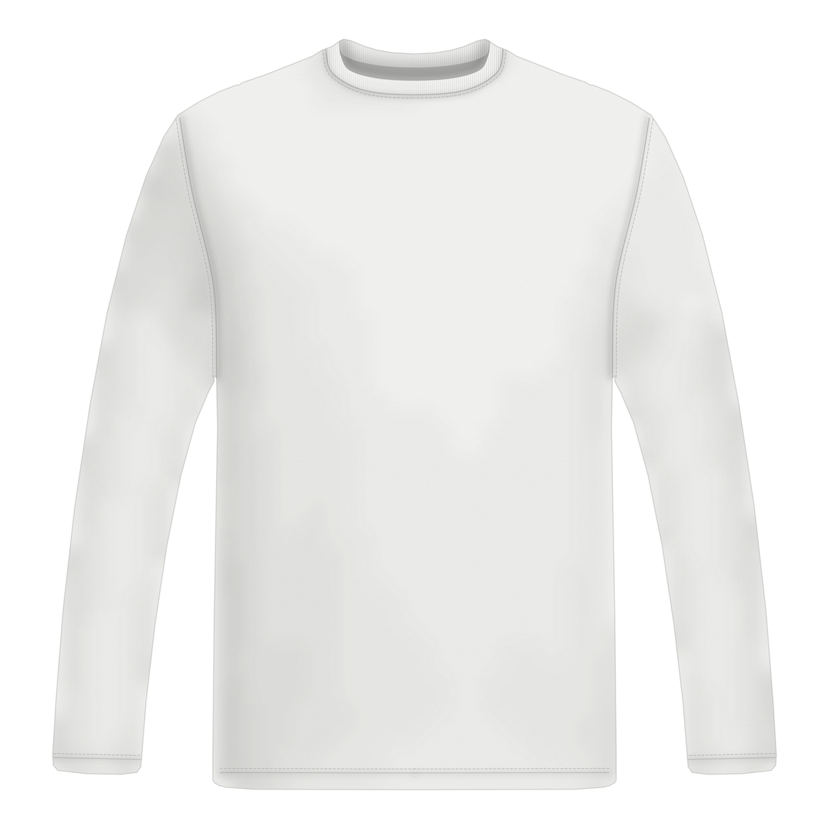 Long Sleeve in Weiß, Vorderseite