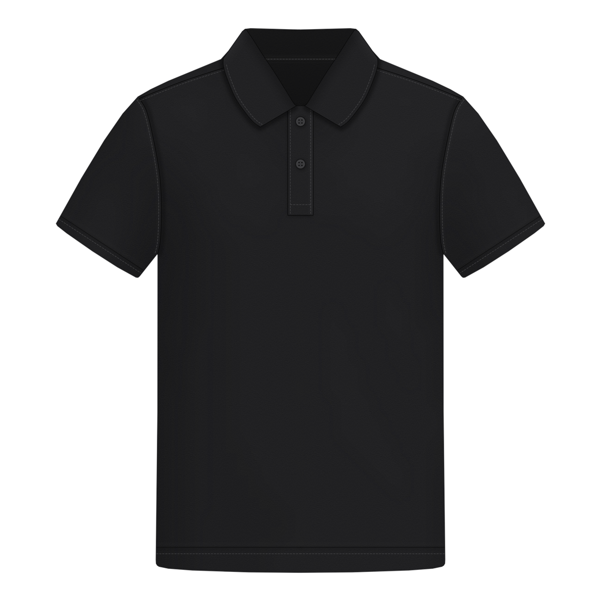 Lady Polo in Schwarz, Vorderseite