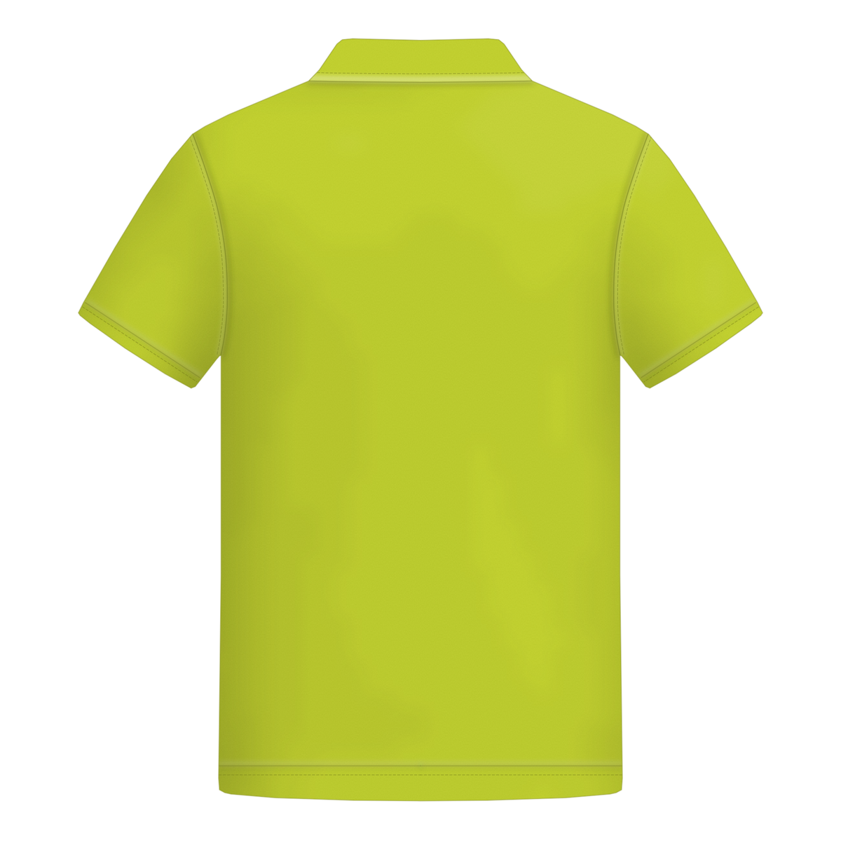 Male Polo in Acid Lime, Rückseite