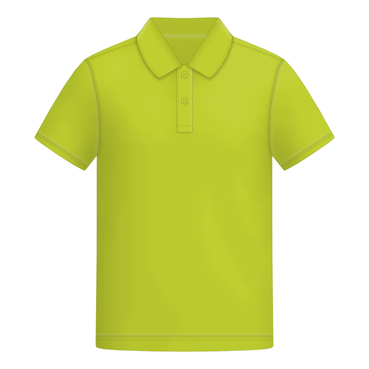 Male Polo in Acid Lime, Vorderseite