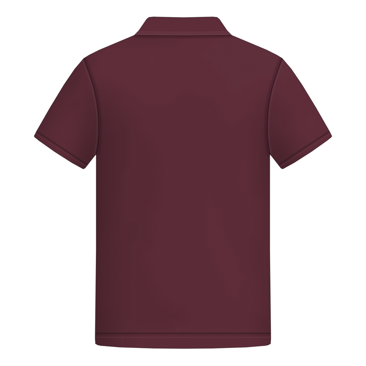 Male Polo in Burgundy, Rückseite