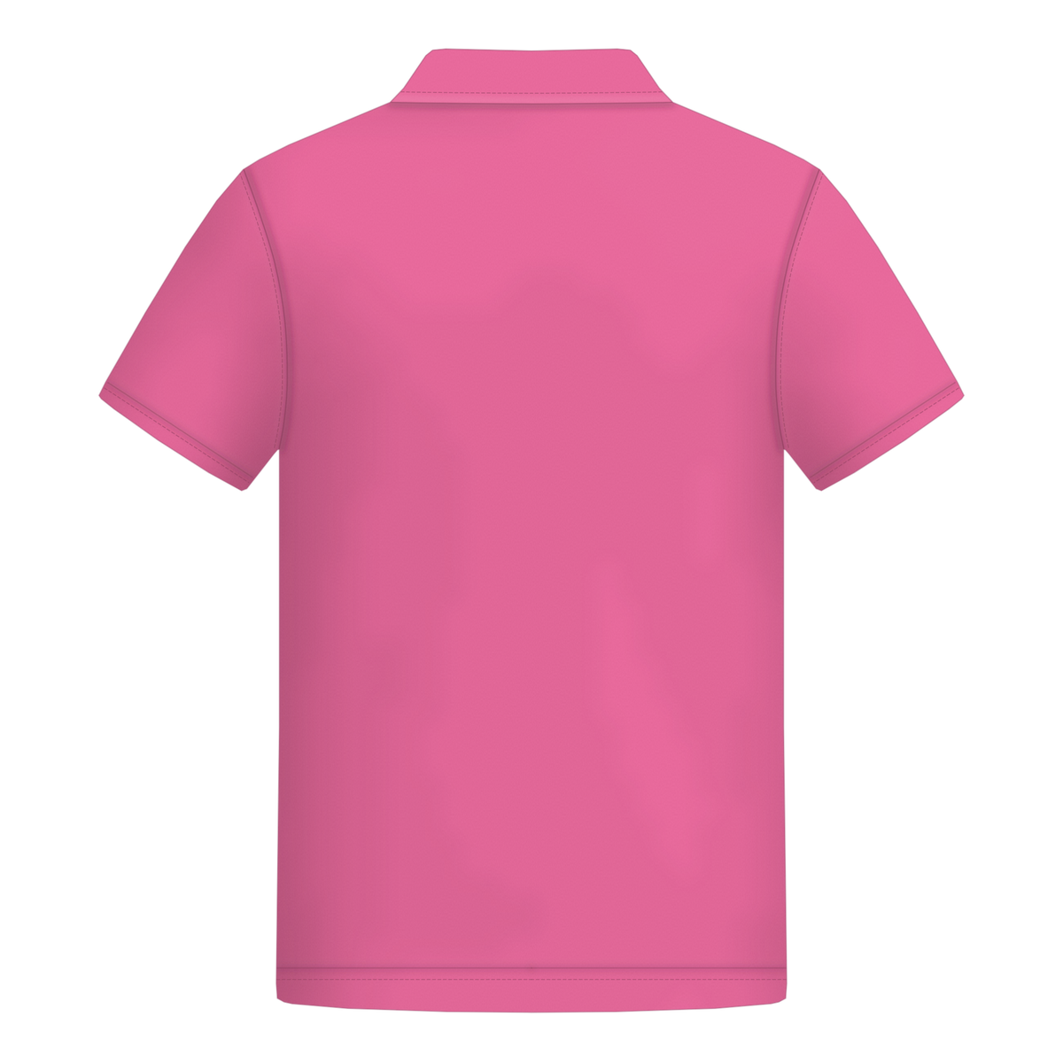 Male Polo in Lotus Pink, Rückseite
