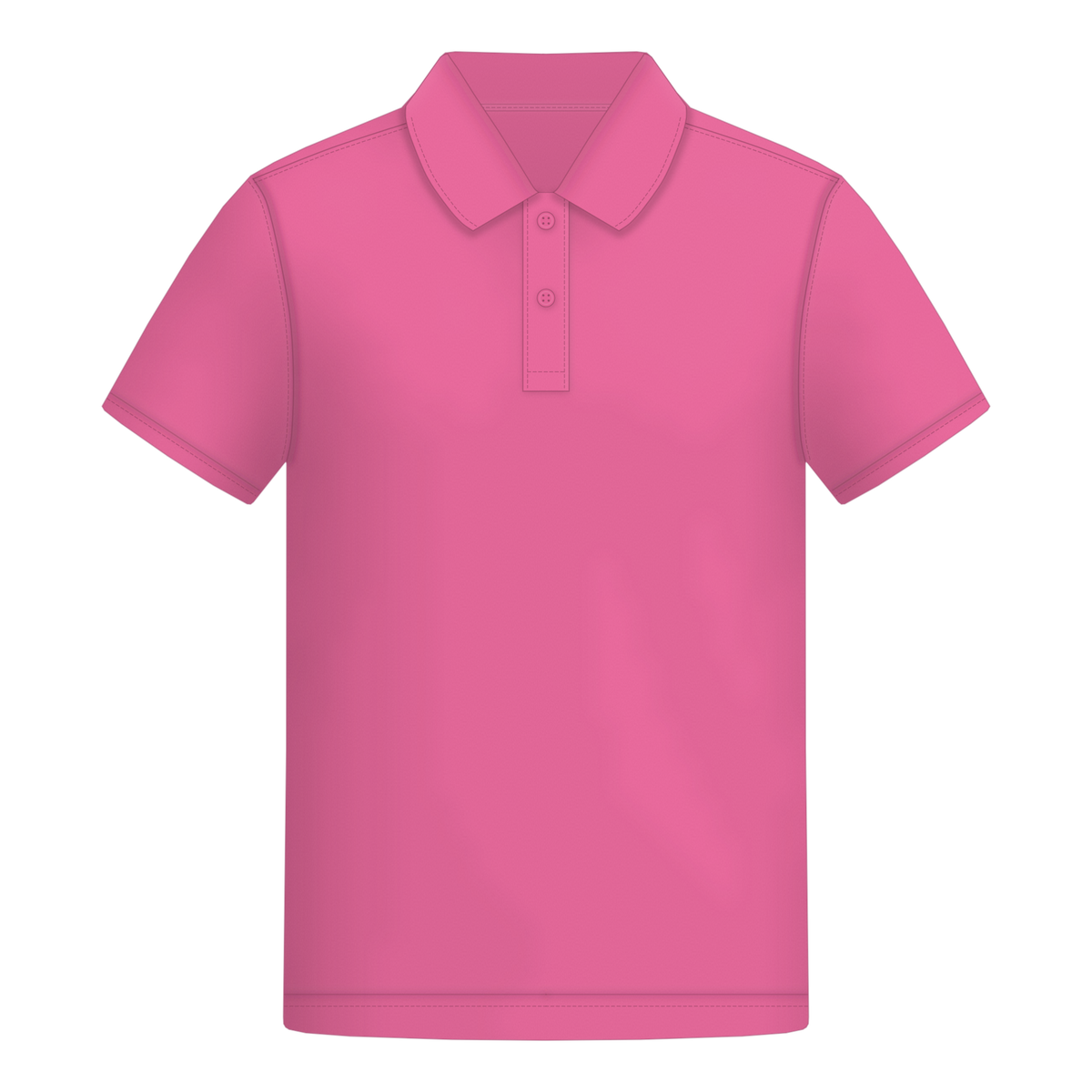 Male Polo in Lotus Pink, Vorderseite