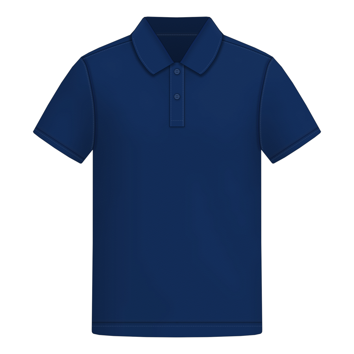 Male Polo in Navy, Vorderseite