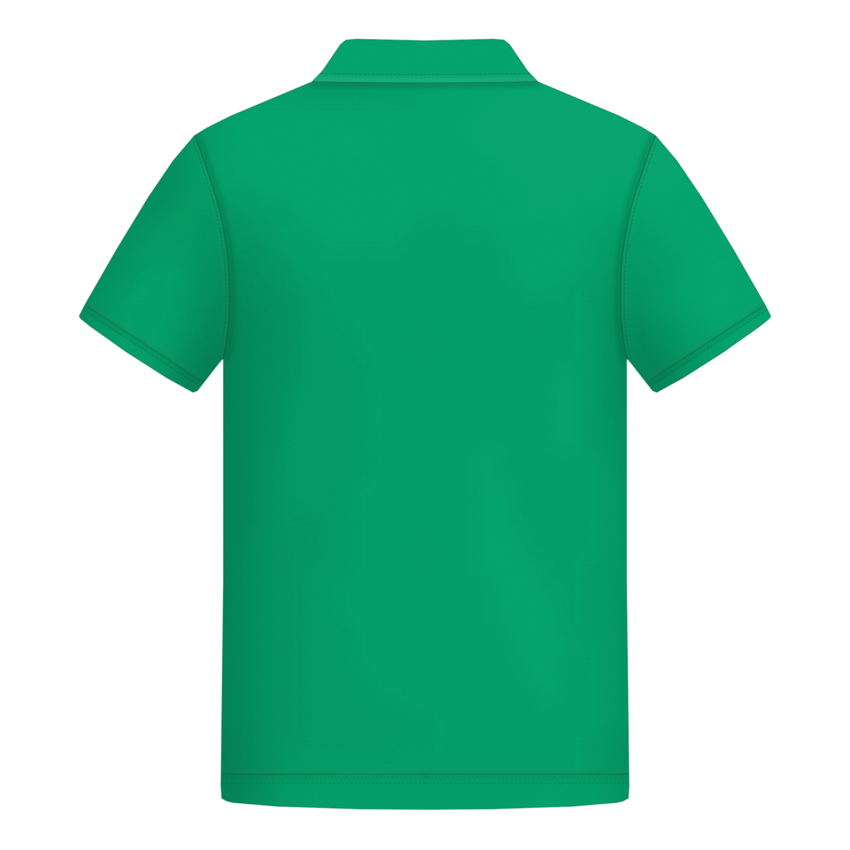 Male Polo in Pop Green, Rückseite
