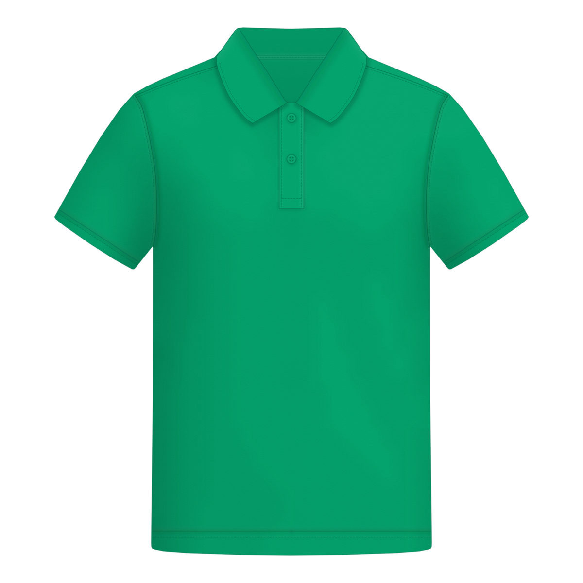 Male Polo in Pop Green, Vorderseite