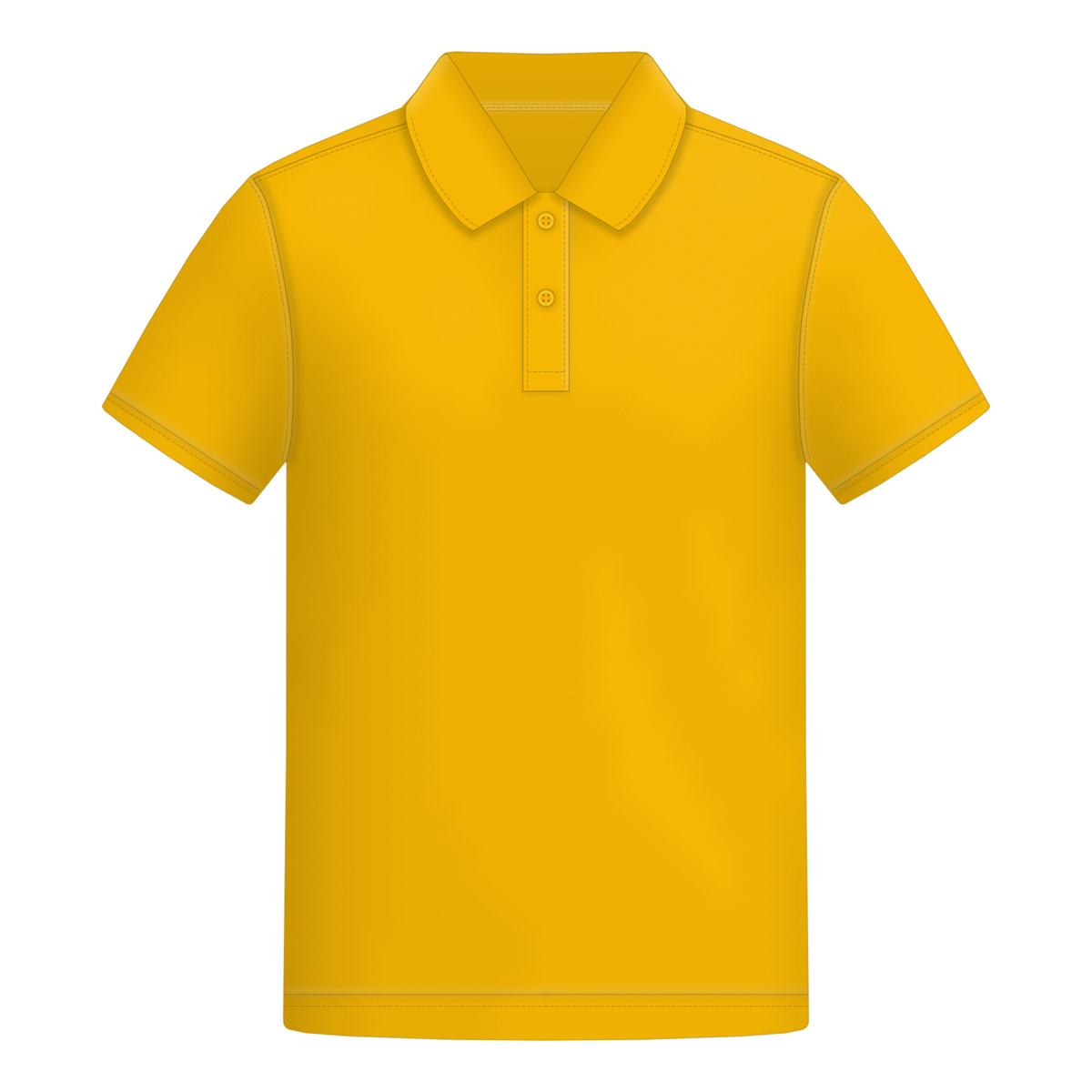 Male Polo in Pop Yellow, Vorderseite