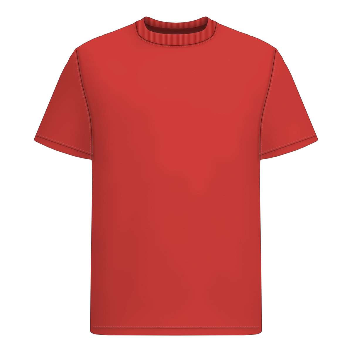 Authentic Shirt in Hellrot, Vorderseite