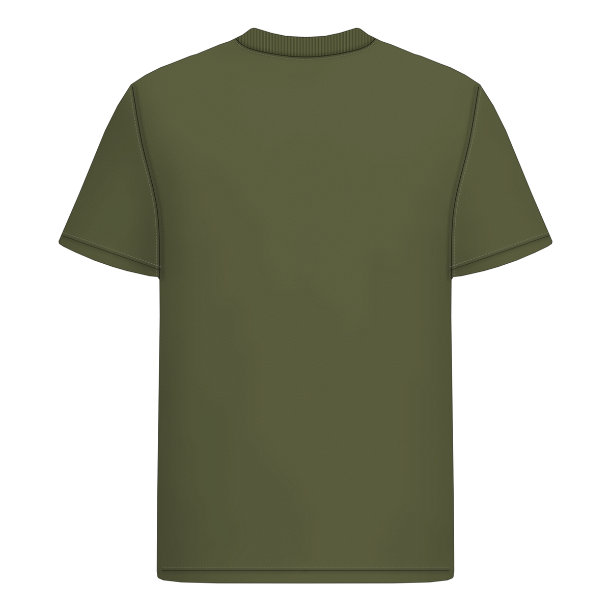 Authentic Shirt in Olive, Rückseite