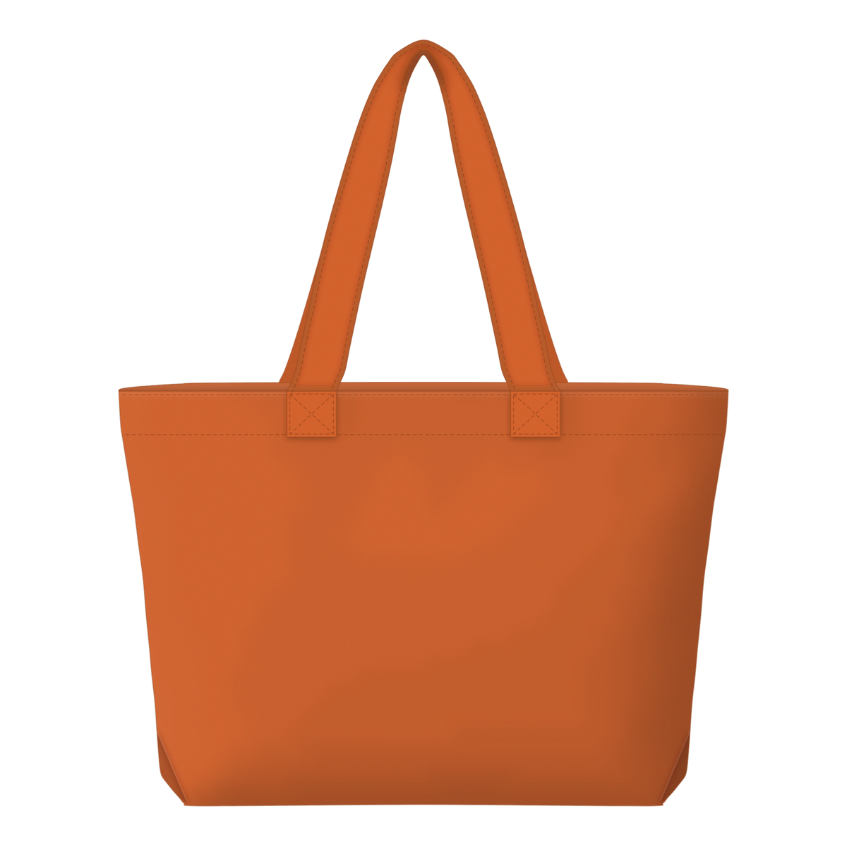 Shopper in Orange, Rückseite