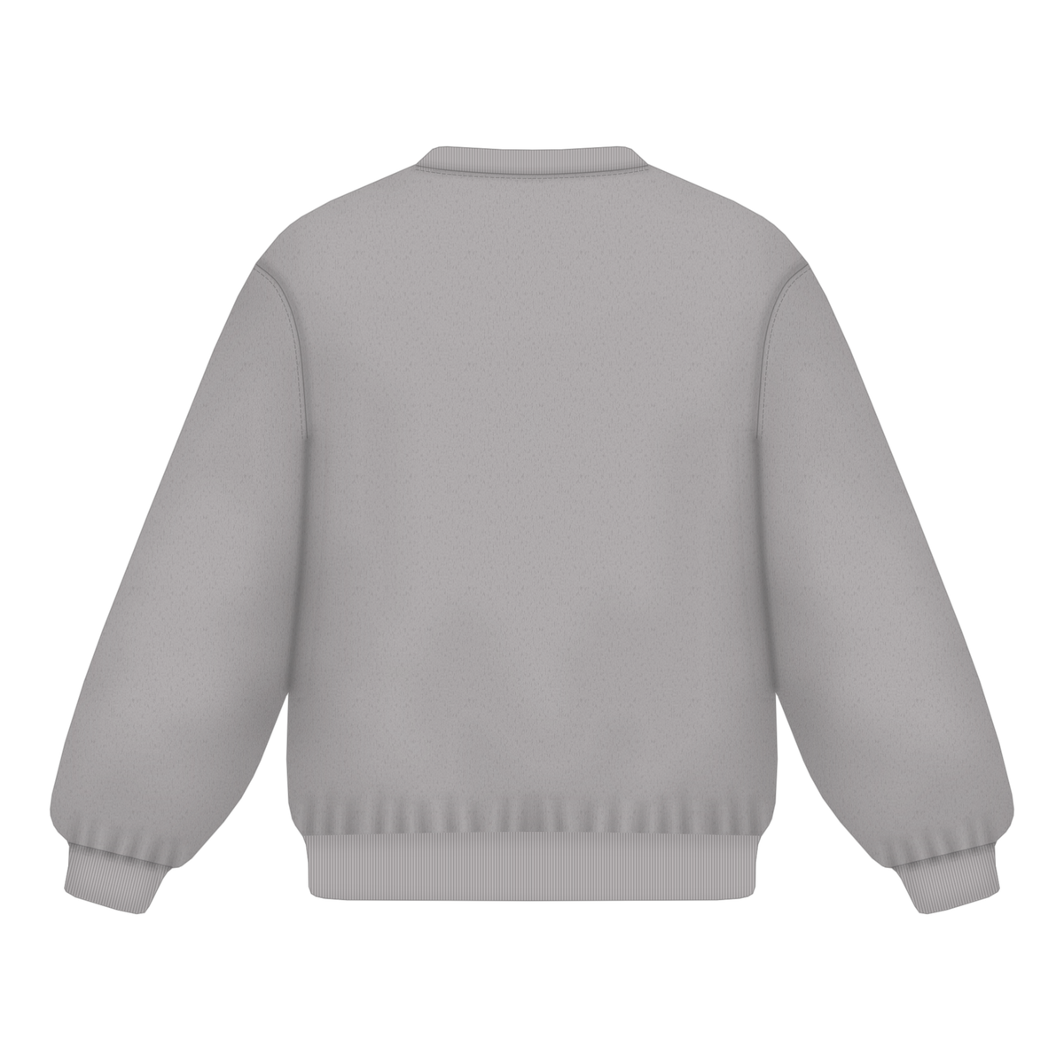 Sweatshirt in Grau meliert, Rückseite
