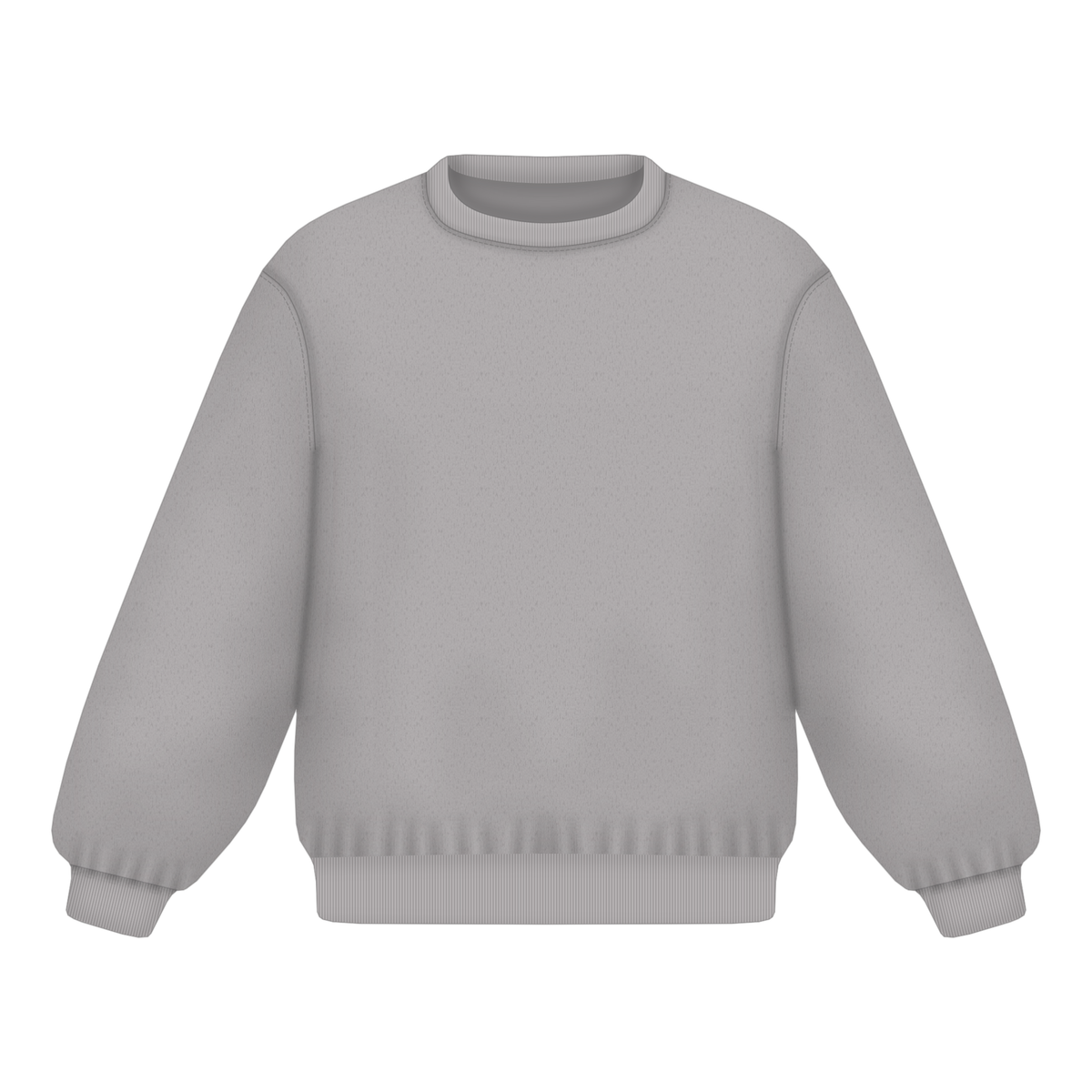 Sweatshirt in Grau meliert, Vorderseite