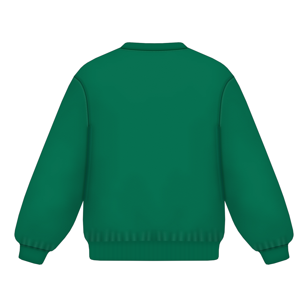 Sweatshirt in College Green, Rückseite