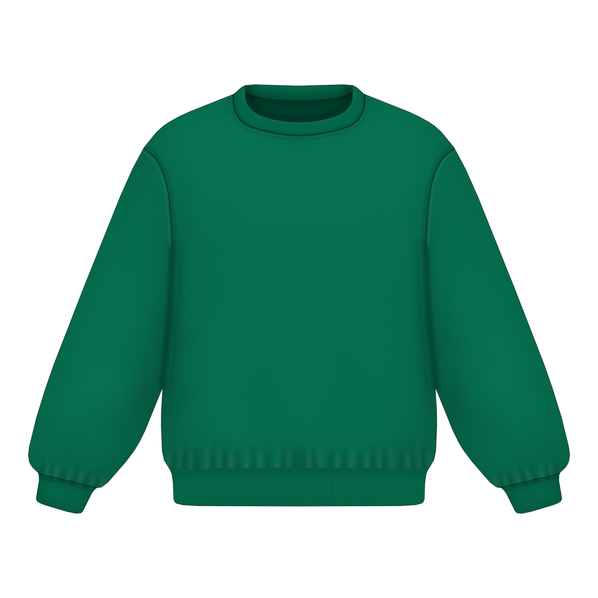 Sweatshirt in College Green, Vorderseite