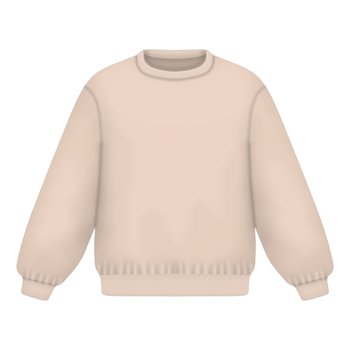 Sweatshirt in Desert Sand, Vorderseite