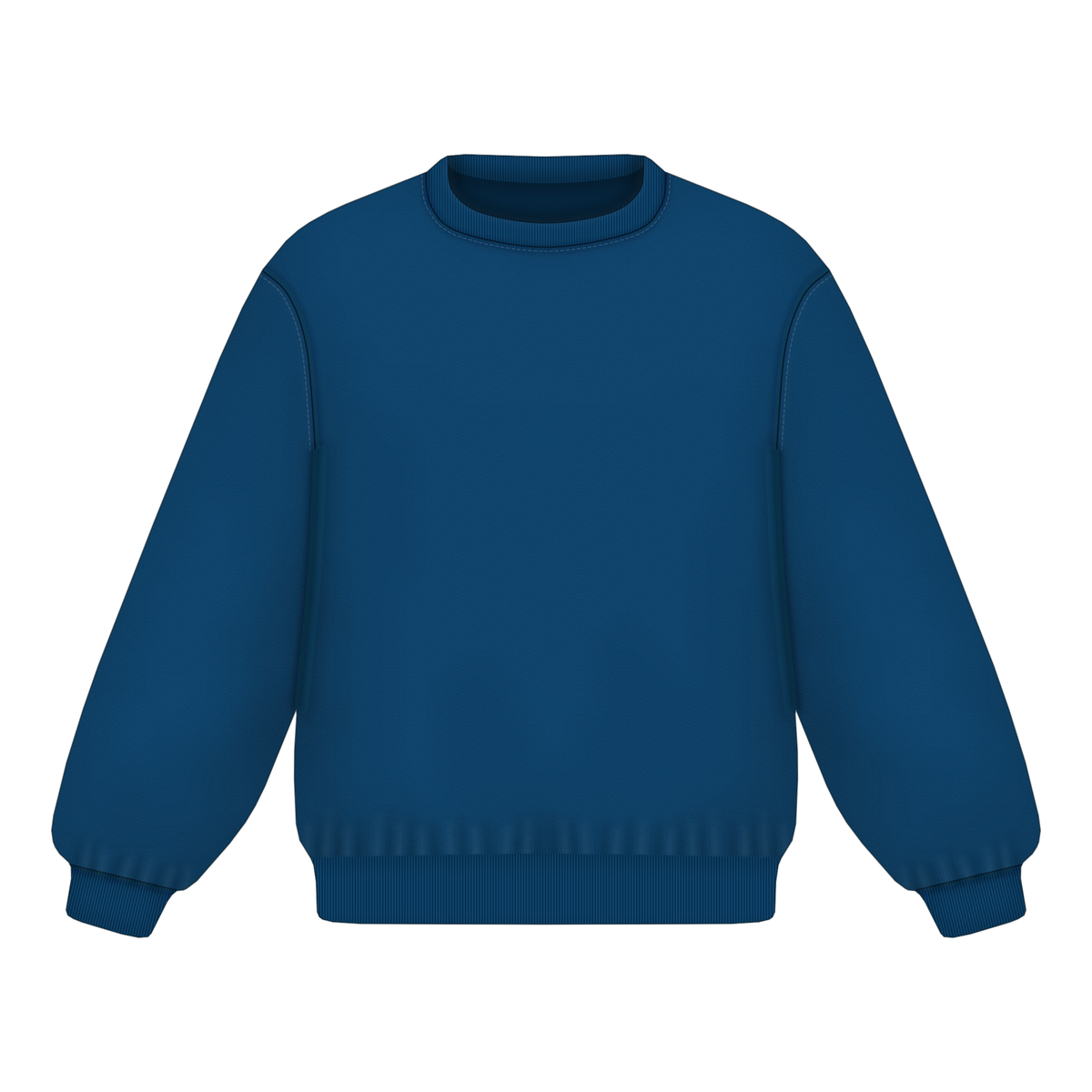 Sweatshirt in Mountain Blue, Vorderseite