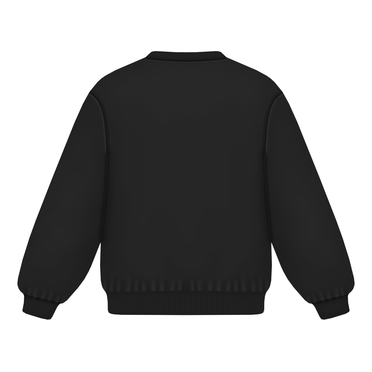 Sweatshirt in Schwarz, Rückseite