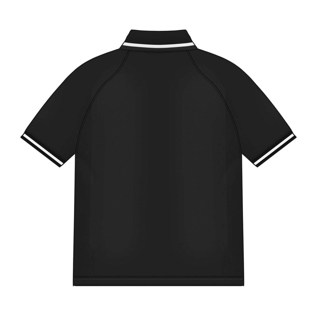 Trikot in Schwarz, Rückseite