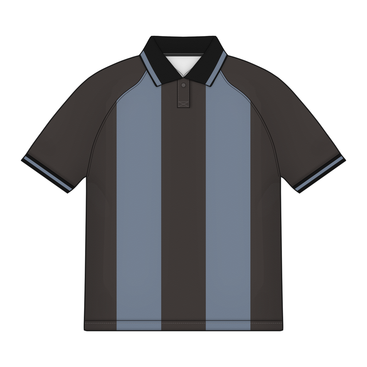 Trikot in Schwarz/Dunkelgrau, Vorderseite